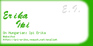 erika ipi business card